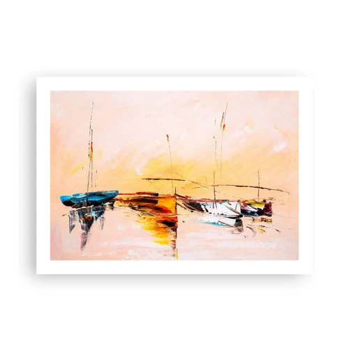 Plakat - En aften i havnen - 70x50 cm