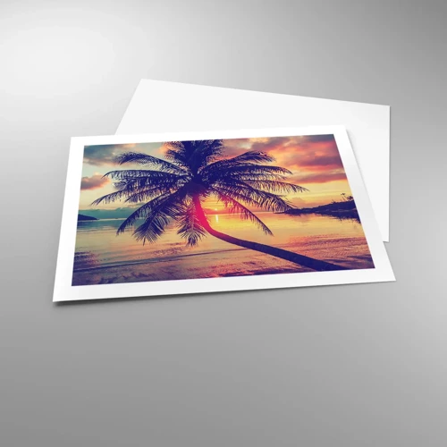 Plakat - En aften under palmerne - 70x50 cm