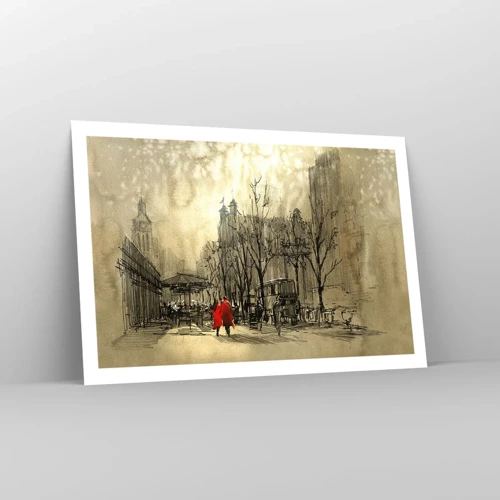 Plakat - En date i London-tågen  - 91x61 cm