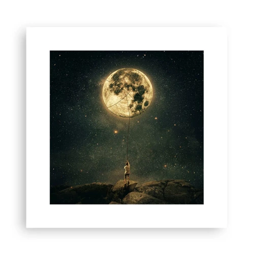 Plakat - En, der stjal månen - 30x30 cm