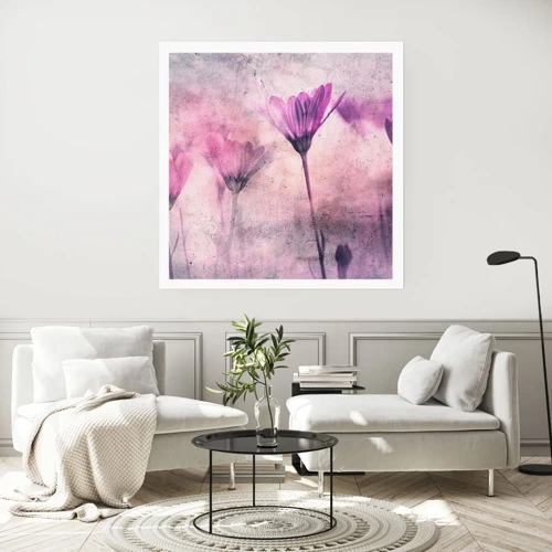 Plakat - En drøm af blomster - 50x50 cm