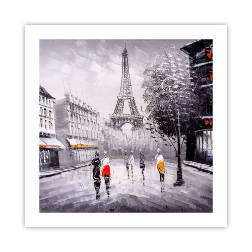 Plakat - En parisisk spadseretur - 50x50 cm