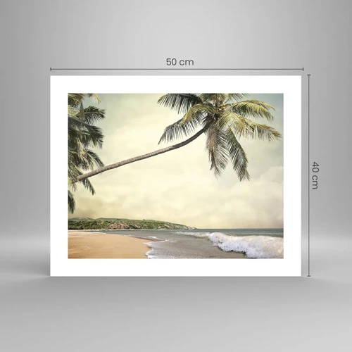Plakat - En tropisk drøm - 50x40 cm