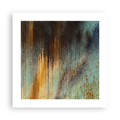 Plakat - En utilsigtet farverig komposition - 40x40 cm