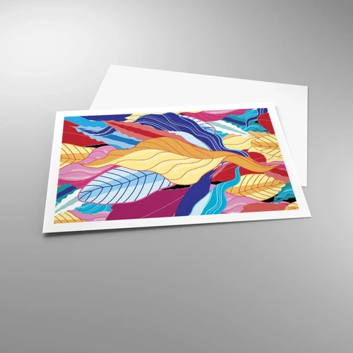 Plakat - Et farverigt rod - 91x61 cm
