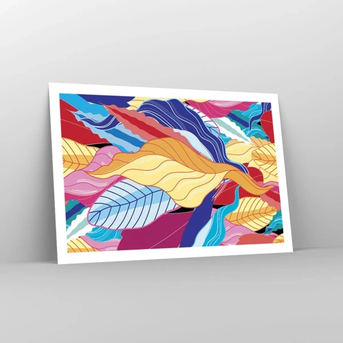 Plakat - Et farverigt rod - 91x61 cm