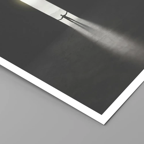 Plakat - Et skridt mod en lys fremtid - 30x30 cm