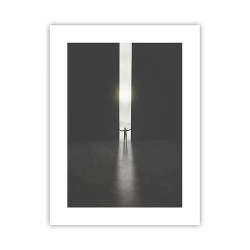 Plakat - Et skridt mod en lys fremtid - 30x40 cm