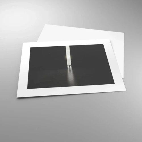 Plakat - Et skridt mod en lys fremtid - 40x30 cm