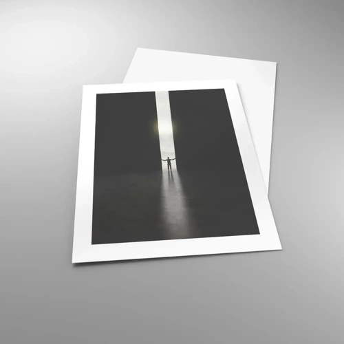 Plakat - Et skridt mod en lys fremtid - 40x50 cm