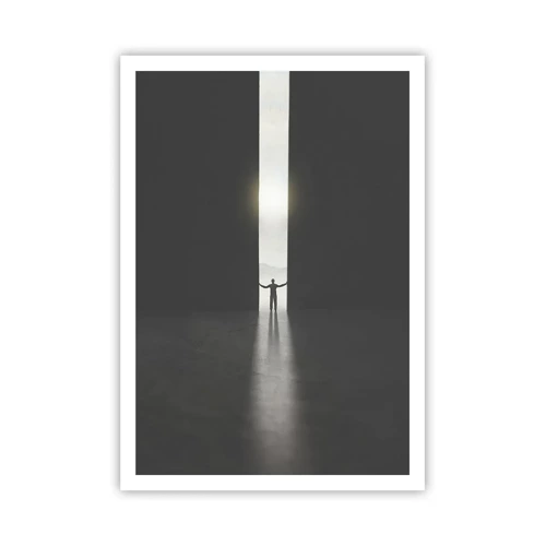 Plakat - Et skridt mod en lys fremtid - 70x100 cm