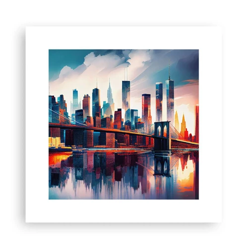 Plakat - Fænomenale New York - 30x30 cm
