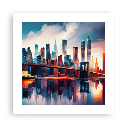 Plakat - Fænomenale New York - 40x40 cm