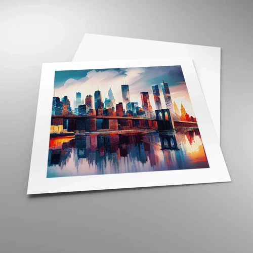 Plakat - Fænomenale New York - 40x40 cm