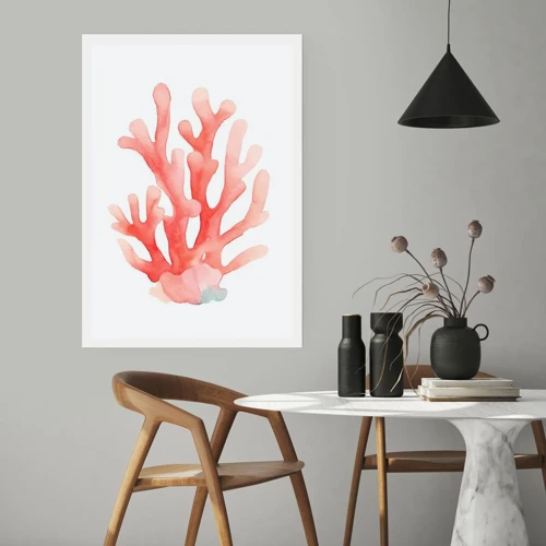 Plakat - Farven koral - 30x40 cm