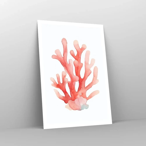 Plakat - Farven koral - 70x100 cm