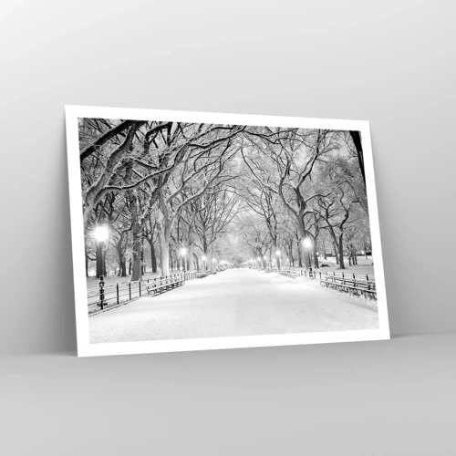 Plakat - Fire årstider - vinter - 100x70 cm