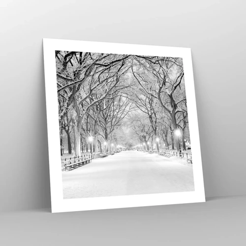 Plakat - Fire årstider - vinter - 50x50 cm