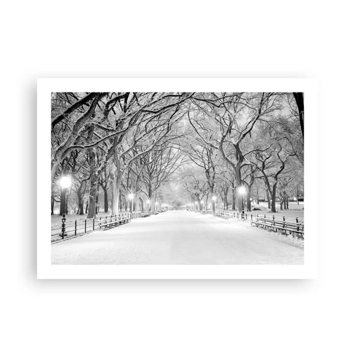 Plakat - Fire årstider - vinter - 70x50 cm
