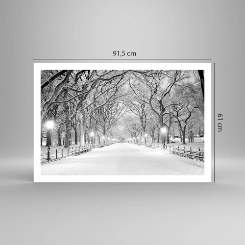 Plakat - Fire årstider - vinter - 91x61 cm