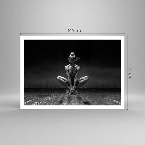 Plakat - Fokuseret danseenergi - 100x70 cm