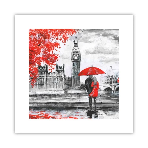 Plakat - Forelsket i London - 30x30 cm