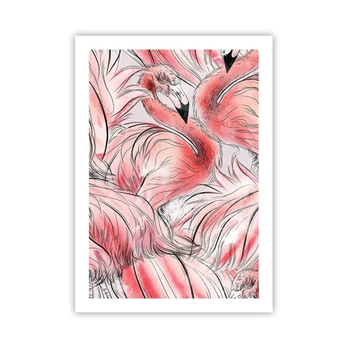 Plakat - Fugle corps de ballet - 50x70 cm