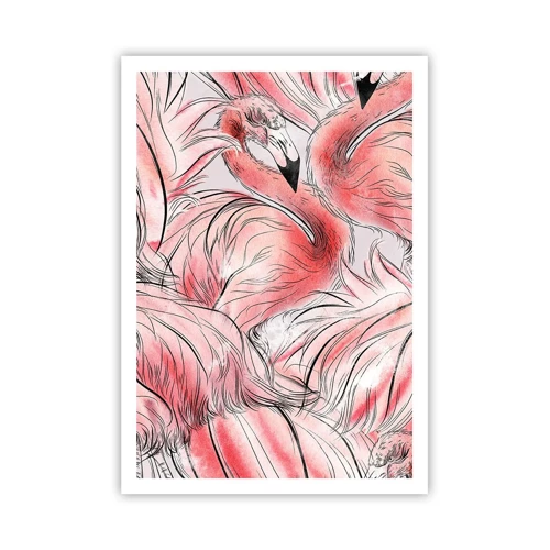 Plakat - Fugle corps de ballet - 70x100 cm