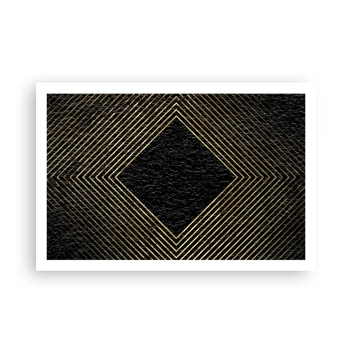 Plakat - Geometri i glamour-stil - 91x61 cm