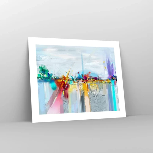 Plakat - Glædens bro over livets flod - 50x40 cm