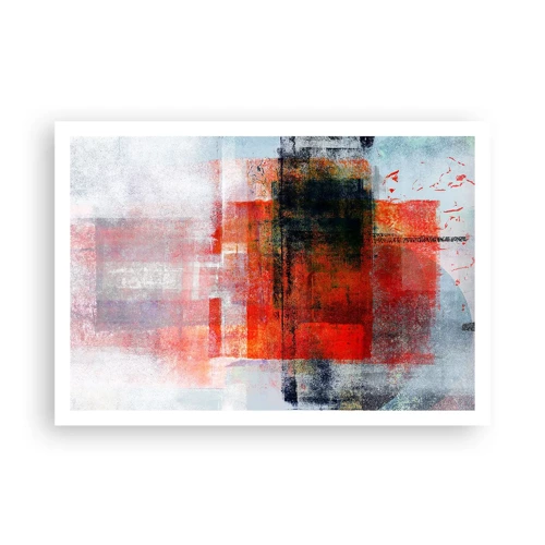 Plakat - Glødende komposition - 100x70 cm