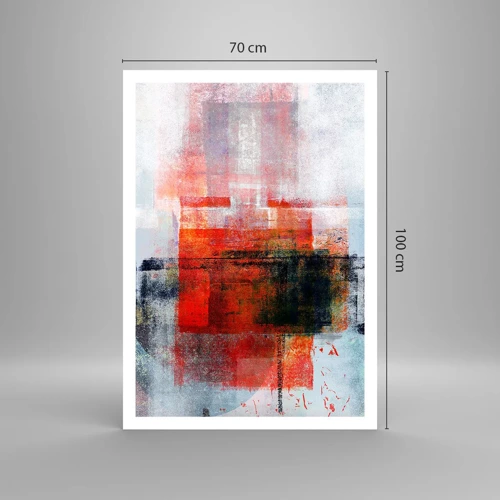 Plakat - Glødende komposition - 70x100 cm