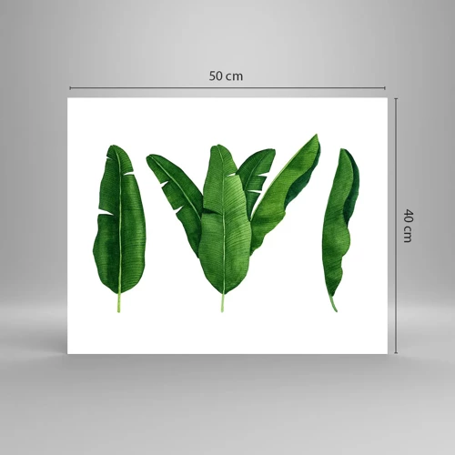 Plakat - Grøn symmetri - 50x40 cm