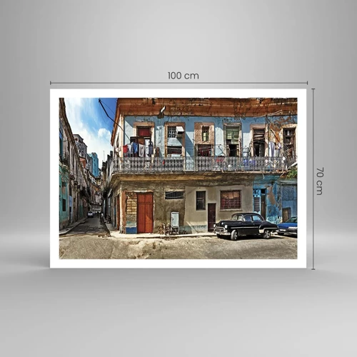 Plakat - Havana stemning - 100x70 cm