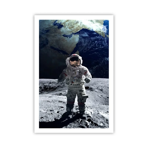 Plakat - Hilsner fra månen - 61x91 cm