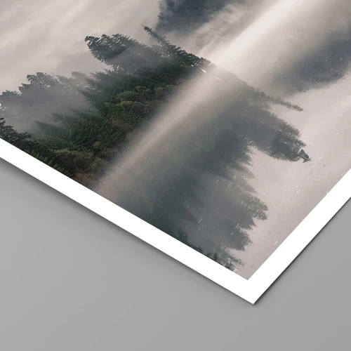 Plakat - I drømmen, i tågen - 30x30 cm