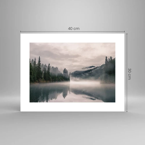 Plakat - I drømmen, i tågen - 40x30 cm