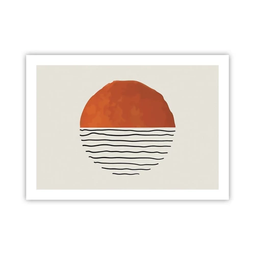 Plakat - I en japansk atmosfære - 70x50 cm