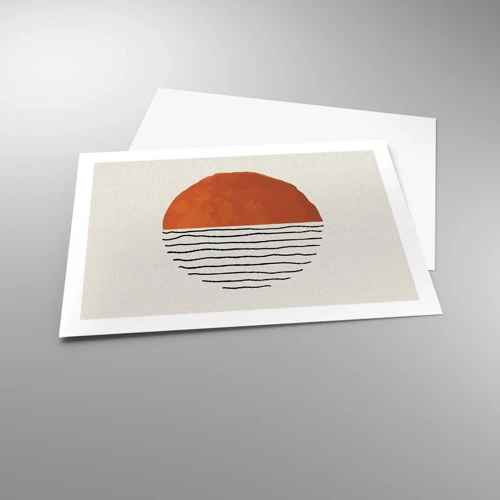 Plakat - I en japansk atmosfære - 70x50 cm