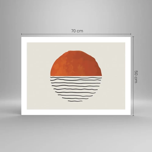 Plakat - I en japansk atmosfære - 70x50 cm