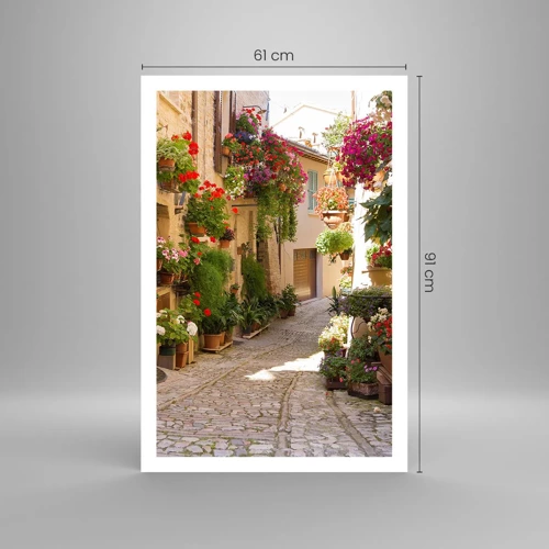 Plakat - I en strøm af blomster - 61x91 cm