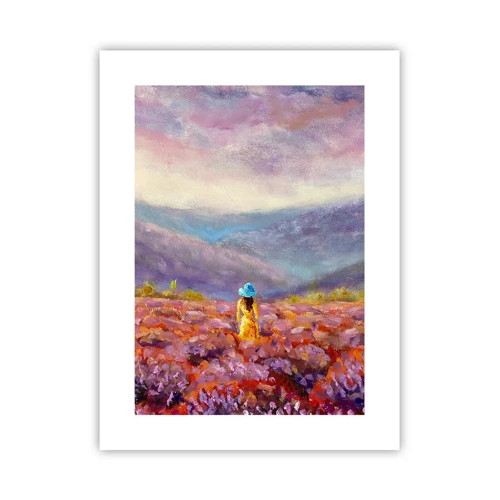 Plakat - I en verden af lavendel - 30x40 cm