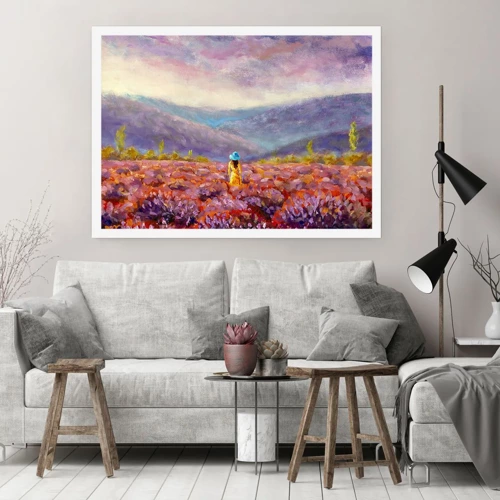 Plakat - I en verden af lavendel - 50x40 cm