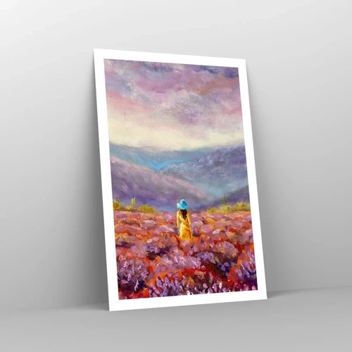Plakat - I en verden af lavendel - 61x91 cm