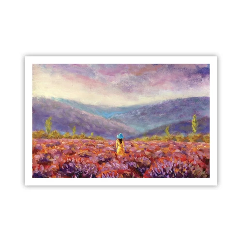 Plakat - I en verden af lavendel - 91x61 cm