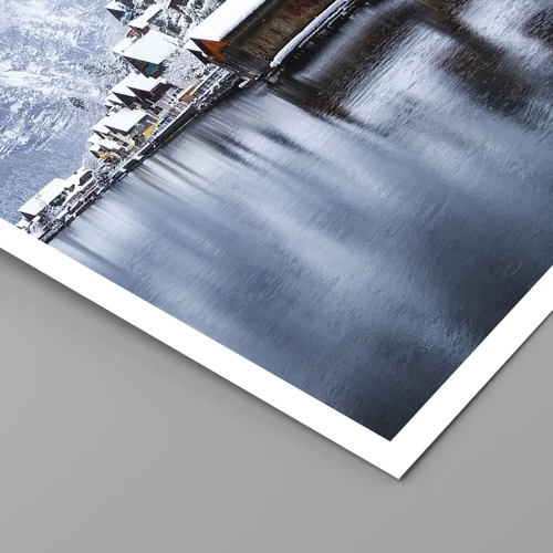 Plakat - I en vinterdekoration - 40x50 cm