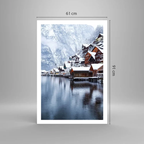 Plakat - I en vinterdekoration - 61x91 cm