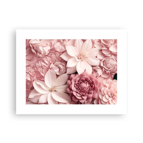 Plakat - I lyserøde kronblade - 40x30 cm