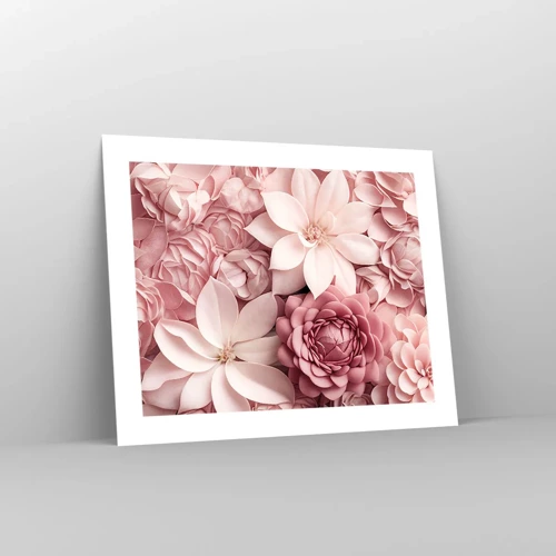 Plakat - I lyserøde kronblade - 50x40 cm