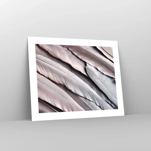 Plakat - I lyserødt sølv - 50x40 cm